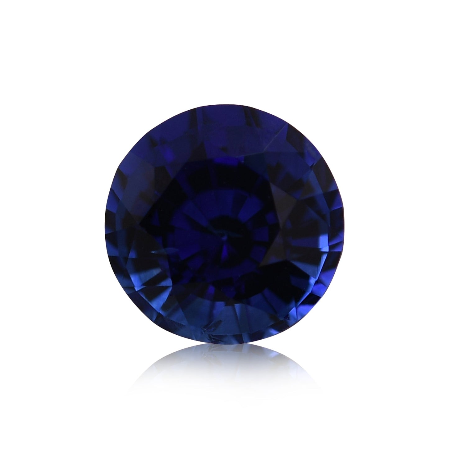 1,35 Karat blauer runder Saphir aus Sri Lanka