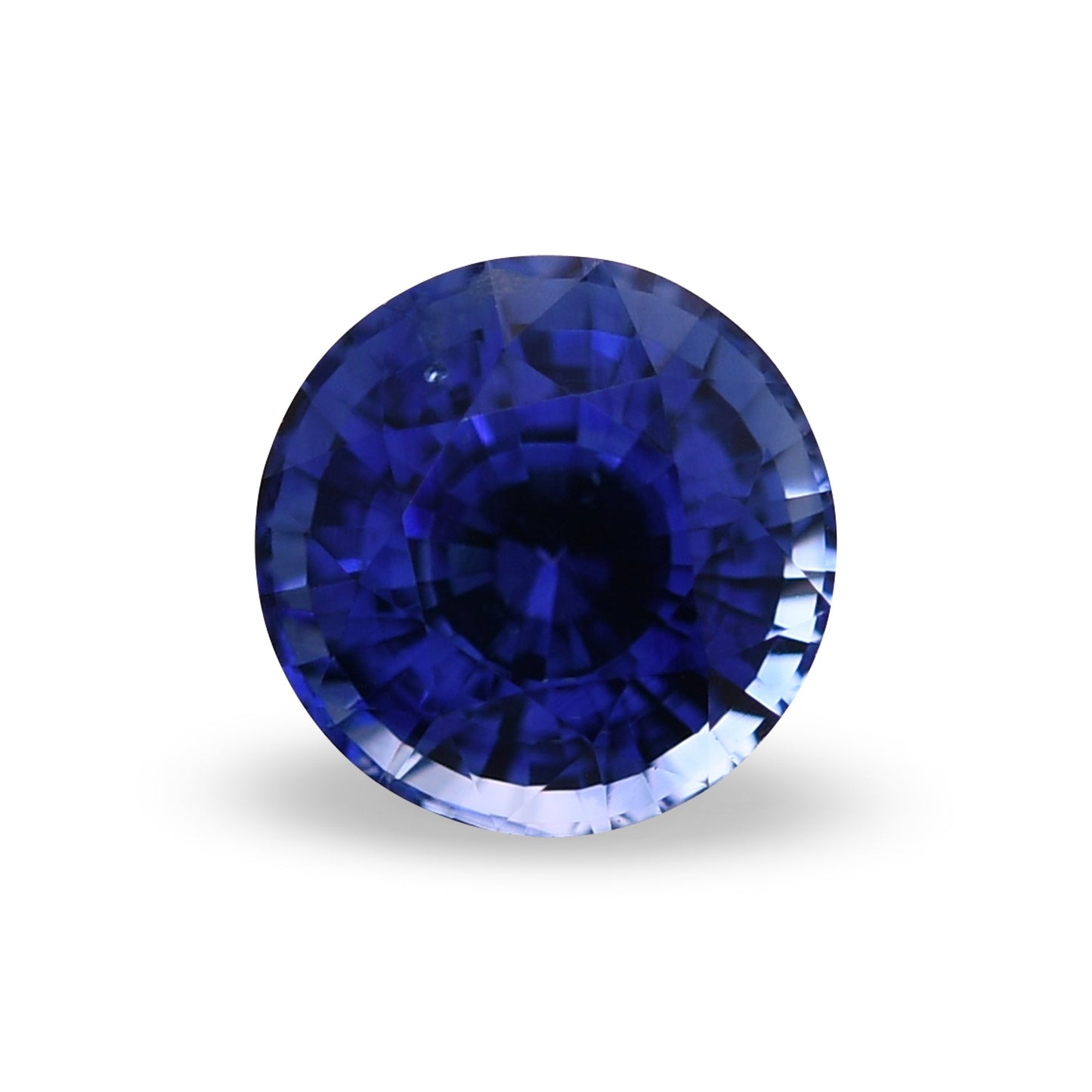 1,28 Karat blauer runder Saphir aus Sri Lanka