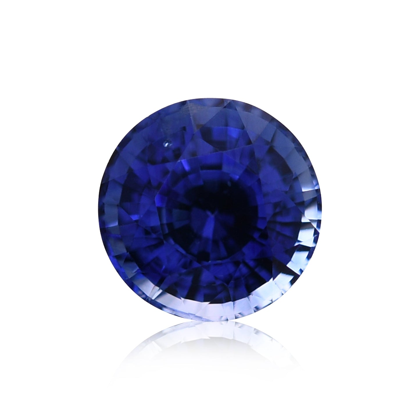 1,28 Karat blauer runder Saphir aus Sri Lanka
