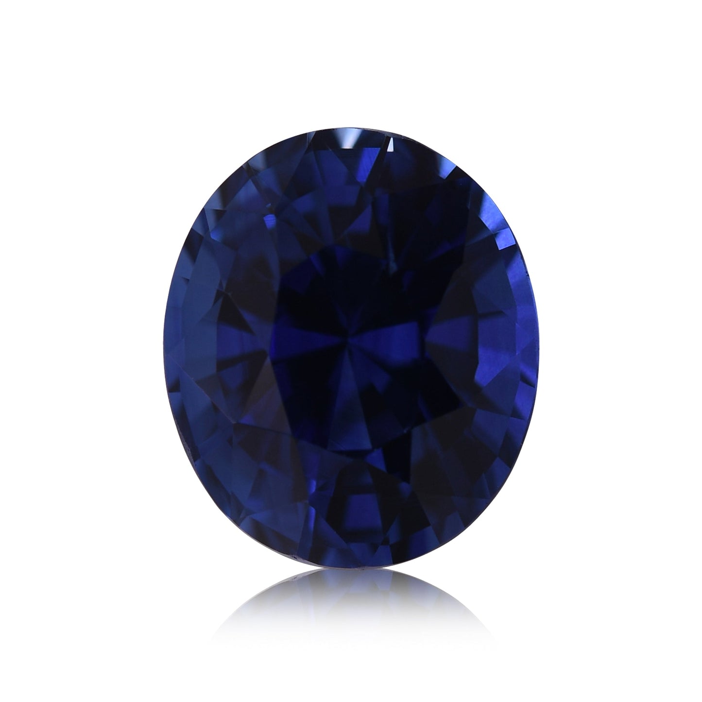 5,46 Karat blauer ovaler Saphir aus Sri Lanka (CD)