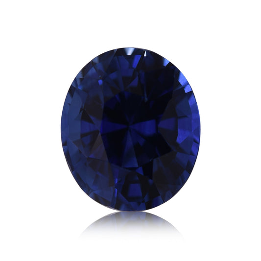 5,46 Karat blauer ovaler Saphir aus Sri Lanka (CD)