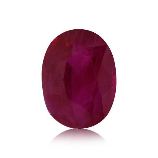 1,54 Karat roter ovaler Rubin aus Burma