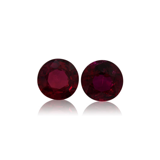 1,16 Karat roter runder Rubin aus Mosambik