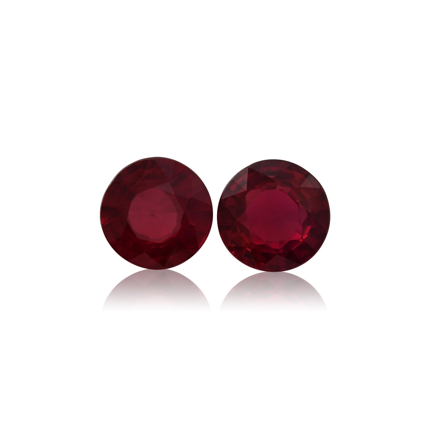 1,30 Karat roter runder Rubin aus Mosambik