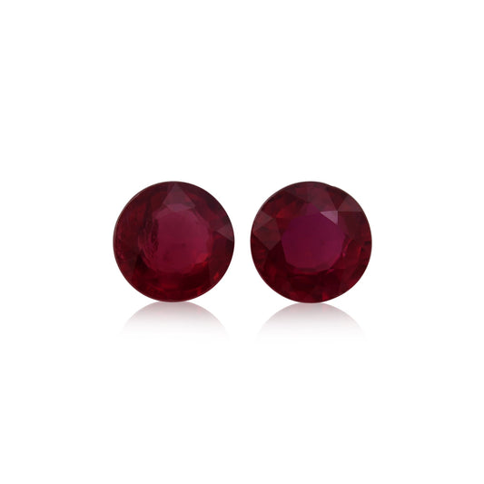 1,15 Karat roter runder Rubin aus Mosambik