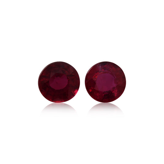 1,41 Karat roter runder Rubin aus Mosambik
