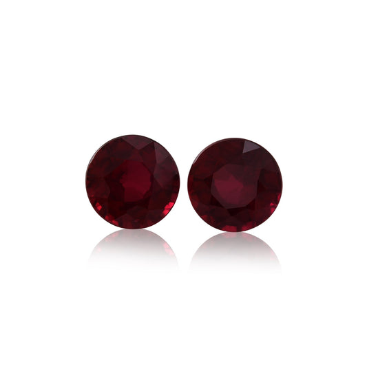 1,32 Karat roter runder Rubin aus Mosambik