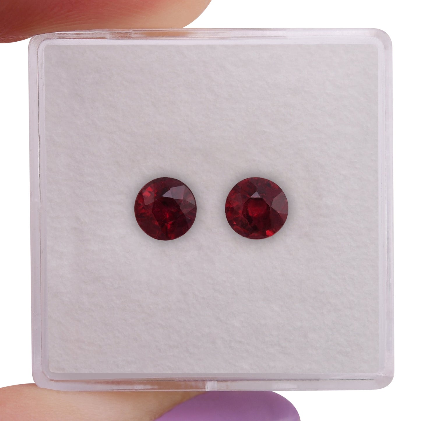 1.25 Carat Red MOZAMBICAN Round Ruby