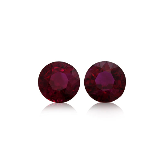1,22 Karat roter runder Rubin aus Mosambik