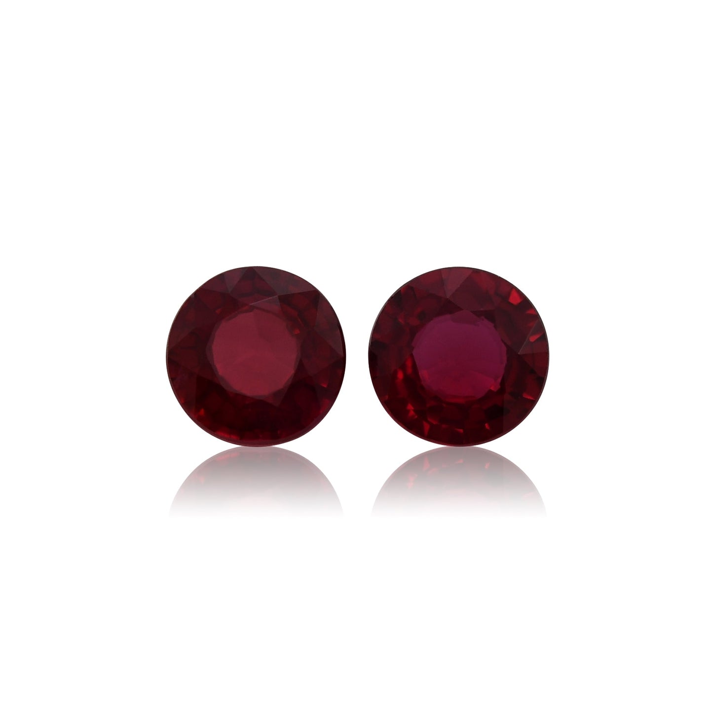 1,10 Karat roter runder Rubin aus Mosambik