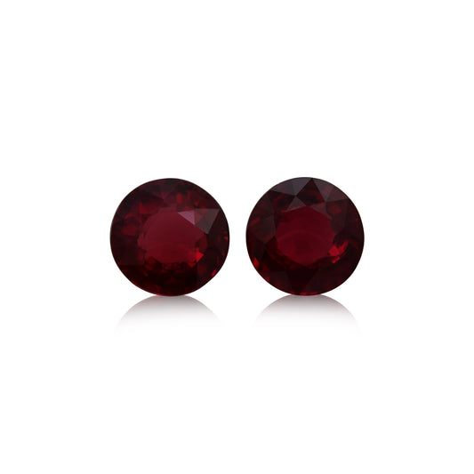 1,56 Karat roter runder Rubin aus Mosambik