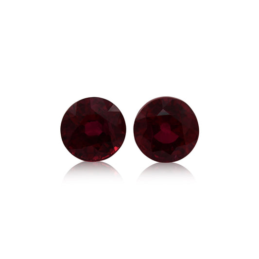 2,08 Karat roter runder Rubin aus Mosambik