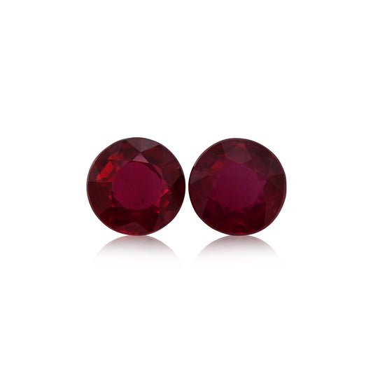 1,59 Karat roter runder Rubin aus Mosambik