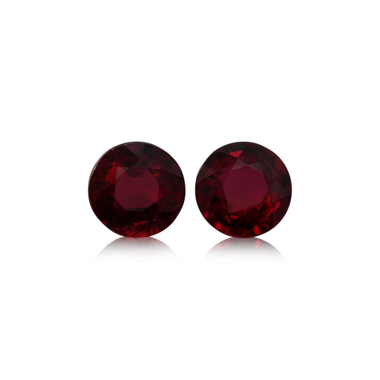 1,55 Karat roter runder Rubin aus Mosambik