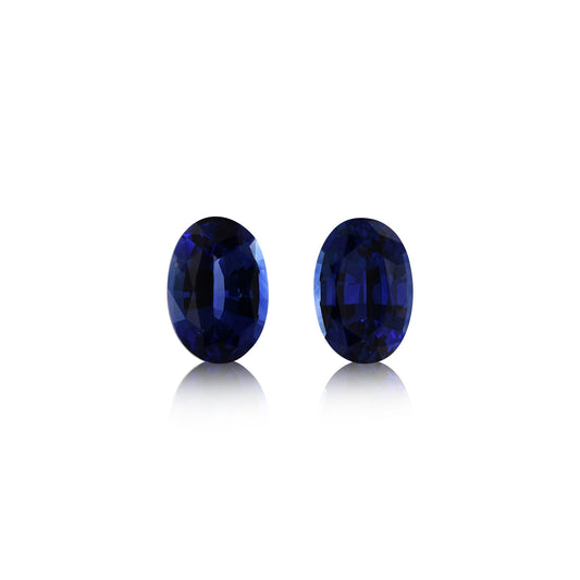 1,39 Karat blauer ovaler Saphir aus Sri Lanka