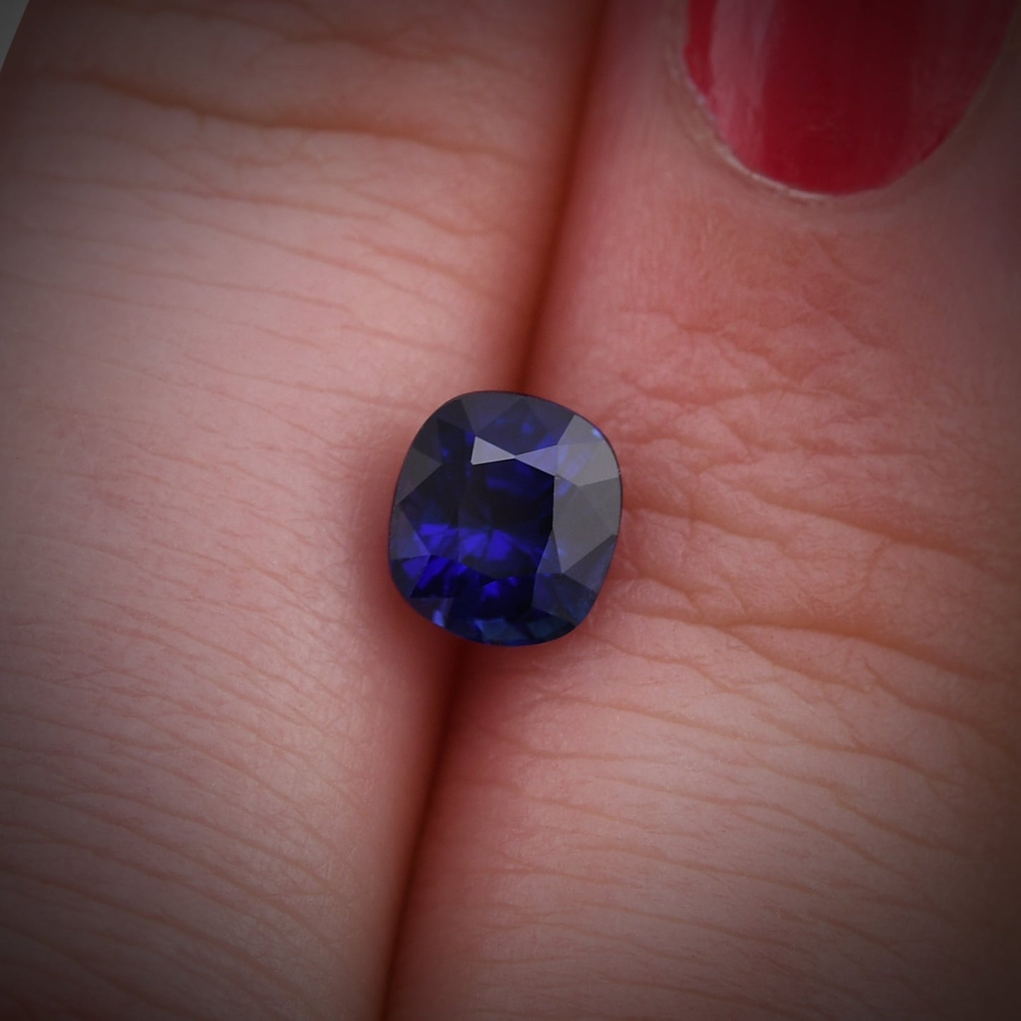1,32 Karat blauer Kissen-Saphir aus Sri Lanka