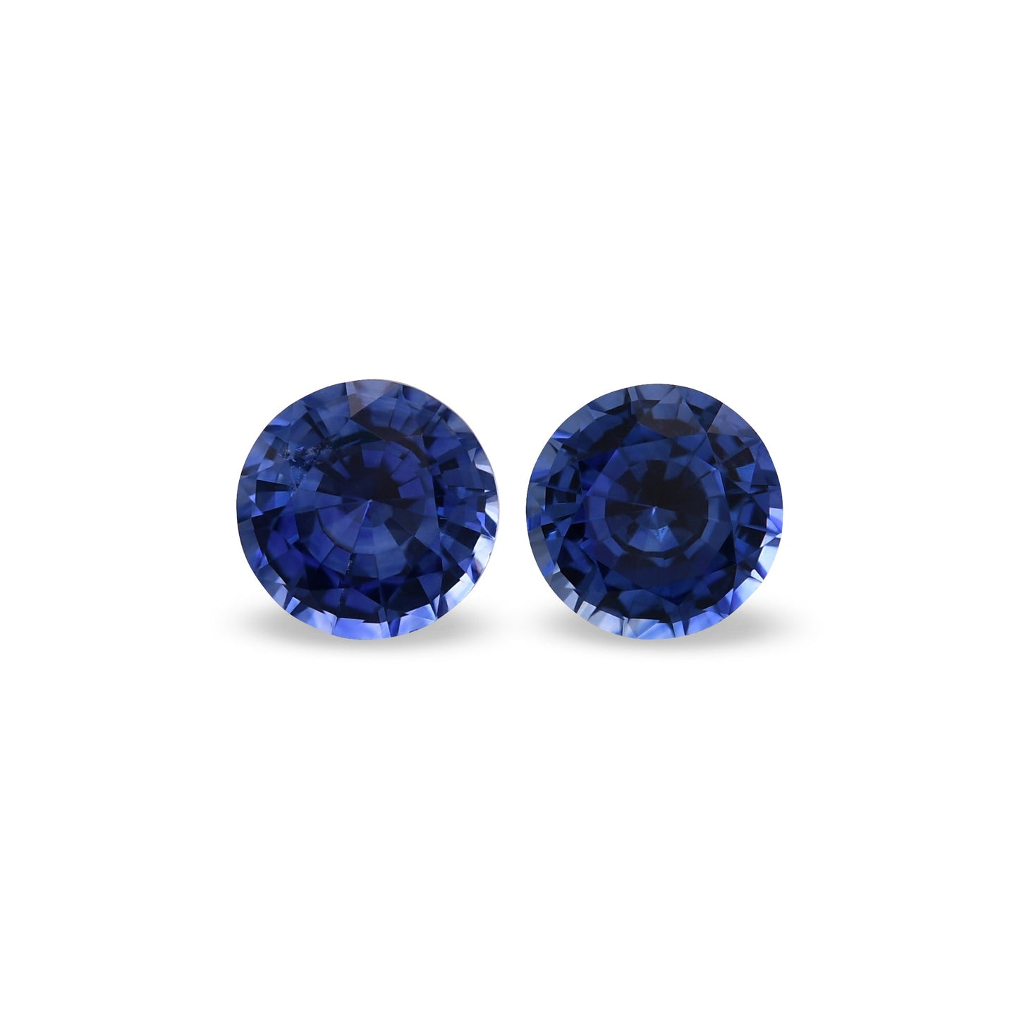 1,66 Karat blauer runder Saphir aus Sri Lanka