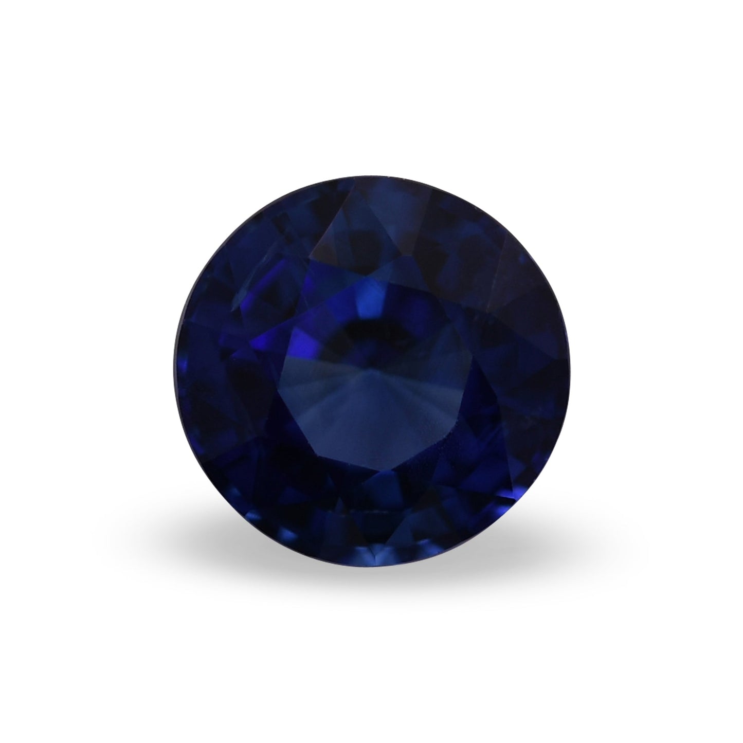 0,90 Karat blauer runder Saphir aus Sri Lanka