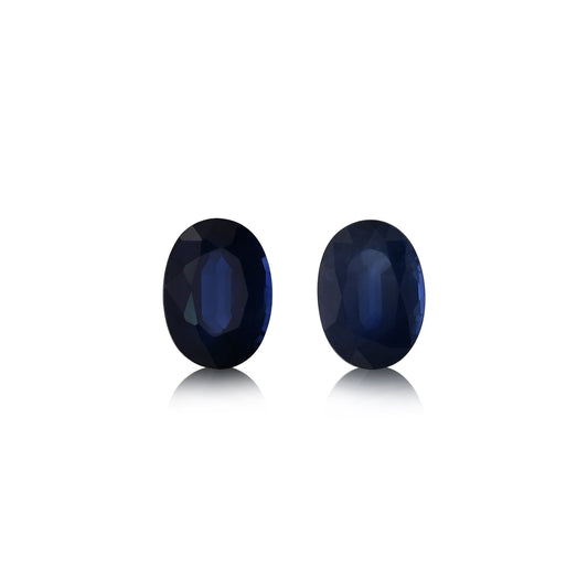 2,32 Karat blauer ovaler thailändischer Saphir