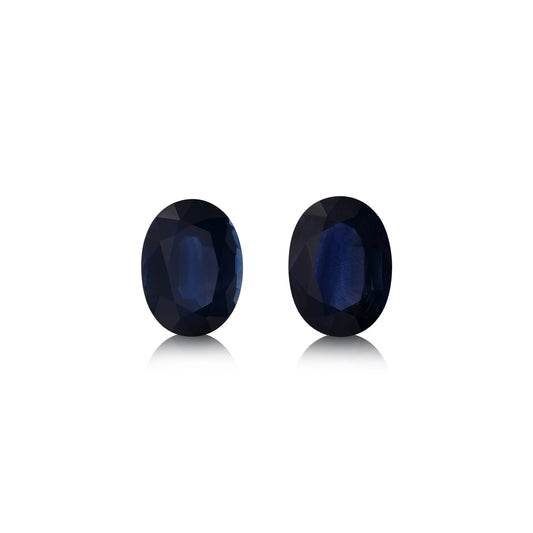 2,86 Karat blauer ovaler thailändischer Saphir