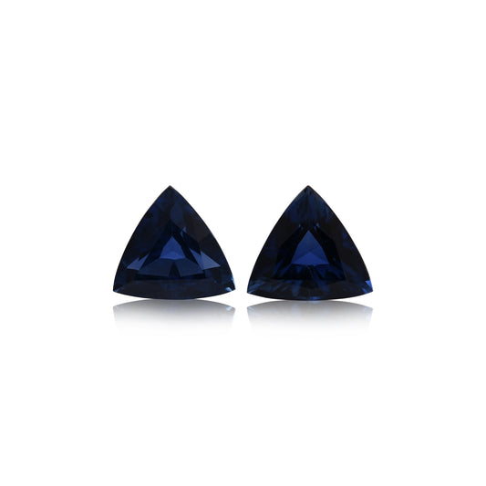 1,84 Karat blauer thailändischer Dreieckssaphir
