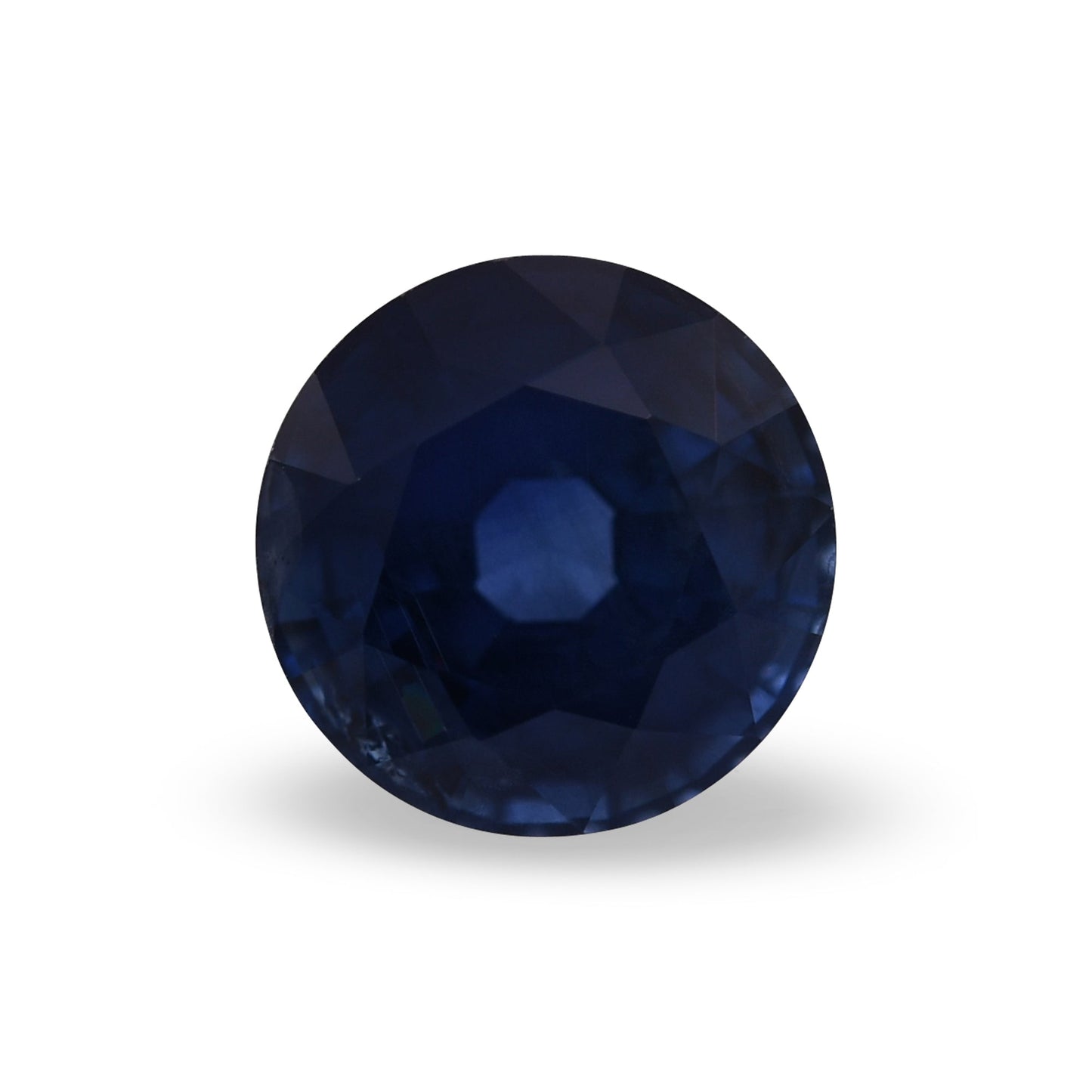 1,56 Karat blauer runder thailändischer Saphir