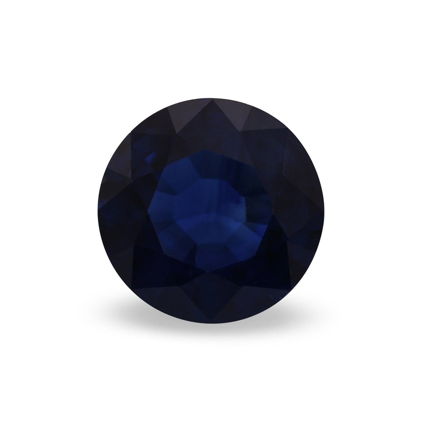 1,26 Karat blauer runder thailändischer Saphir