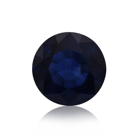 1,26 Karat blauer runder thailändischer Saphir