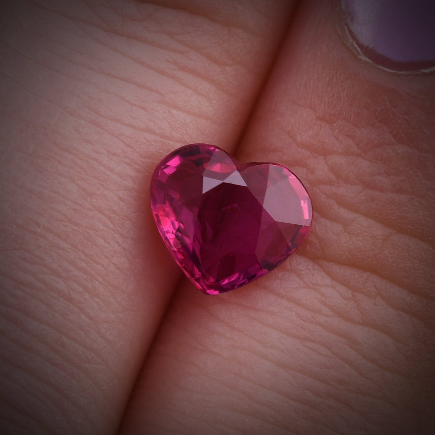 2.03 Carat Red MOZAMBIQUE Heart Ruby GIA