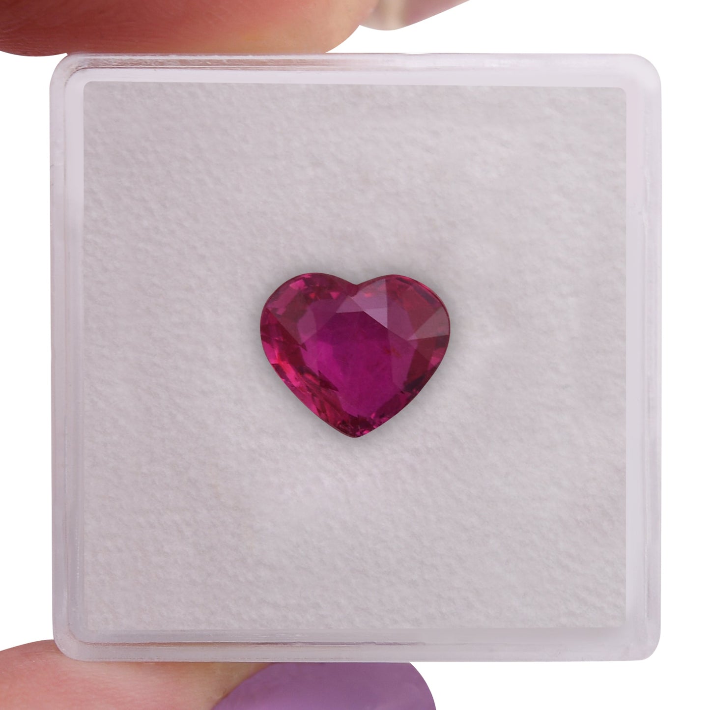 2.03 Carat Red MOZAMBIQUE Heart Ruby GIA