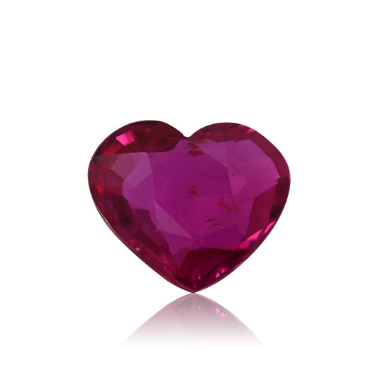 2,03 Karat roter Herzrubin aus Mosambik, GIA