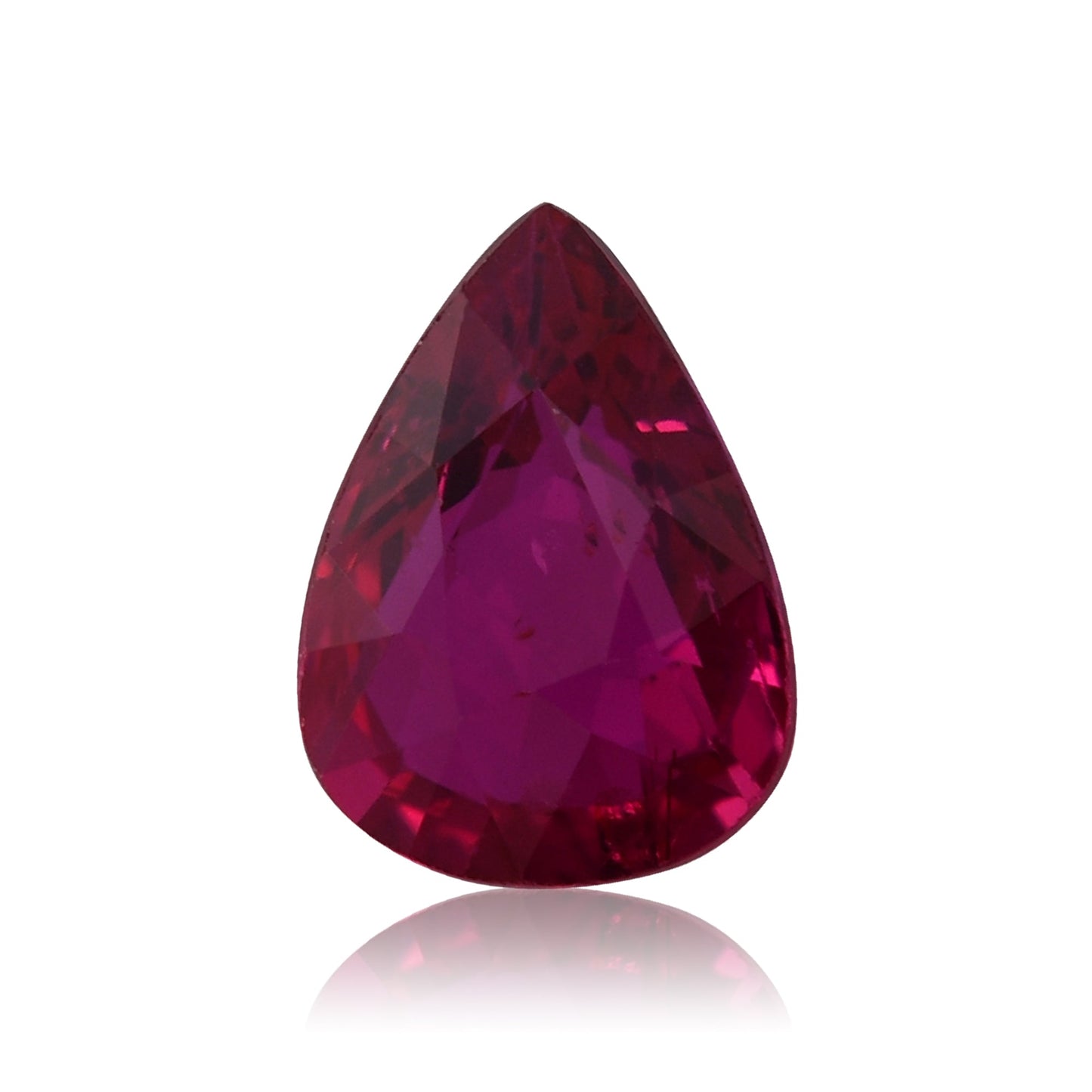 2,27 Karat roter birnenförmiger Rubin aus Mosambik, GIA
