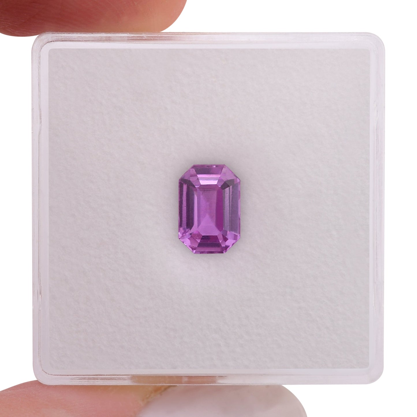 1,22 Karat rosafarbener Madagaskar-Smaragd-Saphir