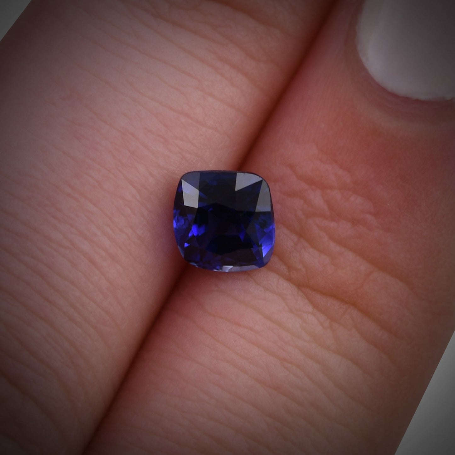 1,30 Karat blauer Kissen-Saphir aus Sri Lanka