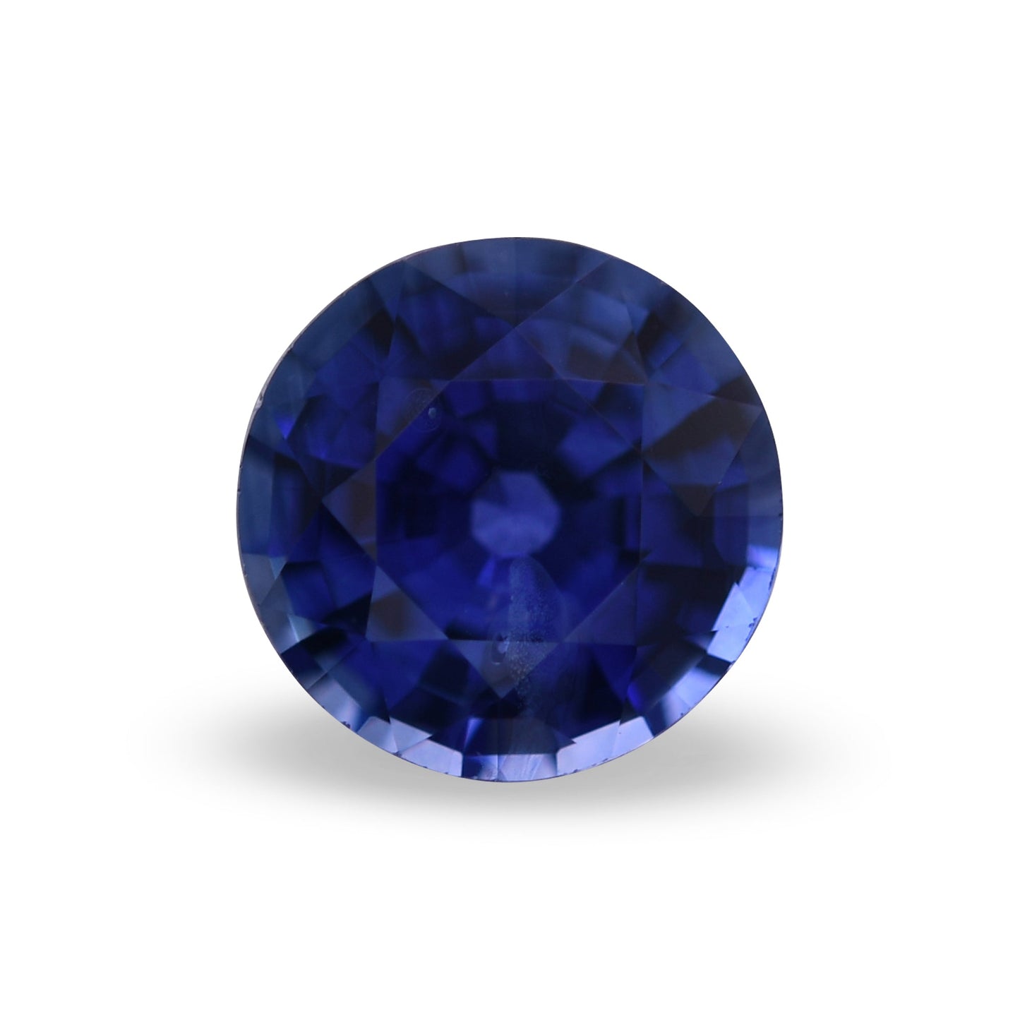 0,90 Karat blauer runder Saphir aus Sri Lanka