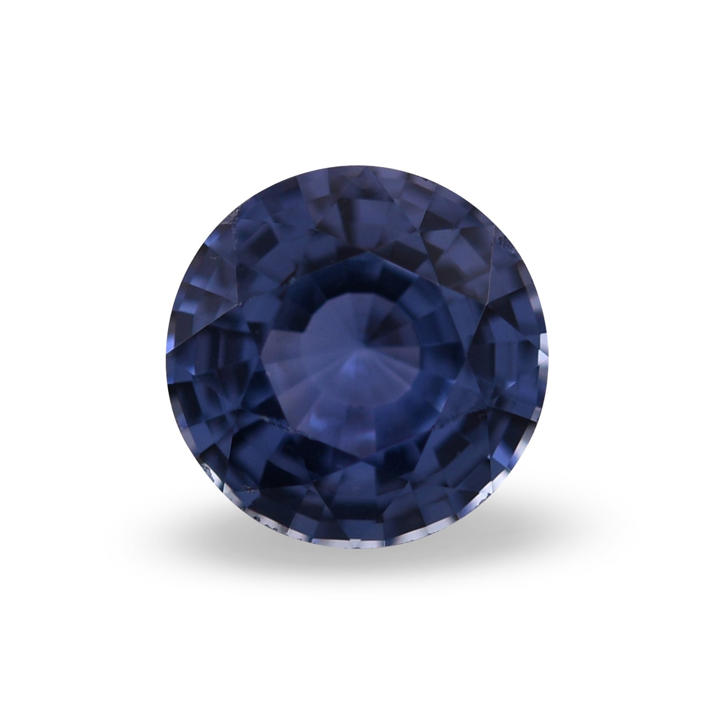 0,90 Karat blauer runder Saphir aus Sri Lanka