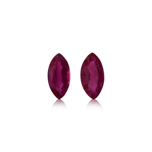 1,19 Karat roter burmesischer Marquise-Rubin