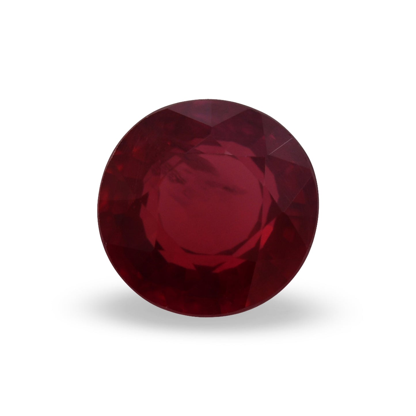 0.67 Carat Red MOZAMBICAN Round Ruby