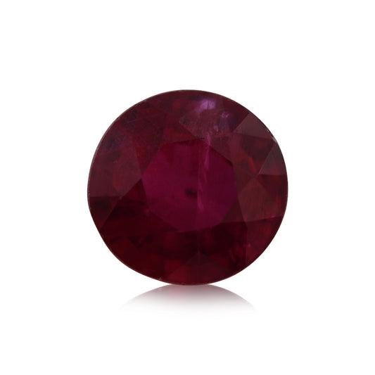 0.79 Carat Red MOZAMBICAN Round Ruby