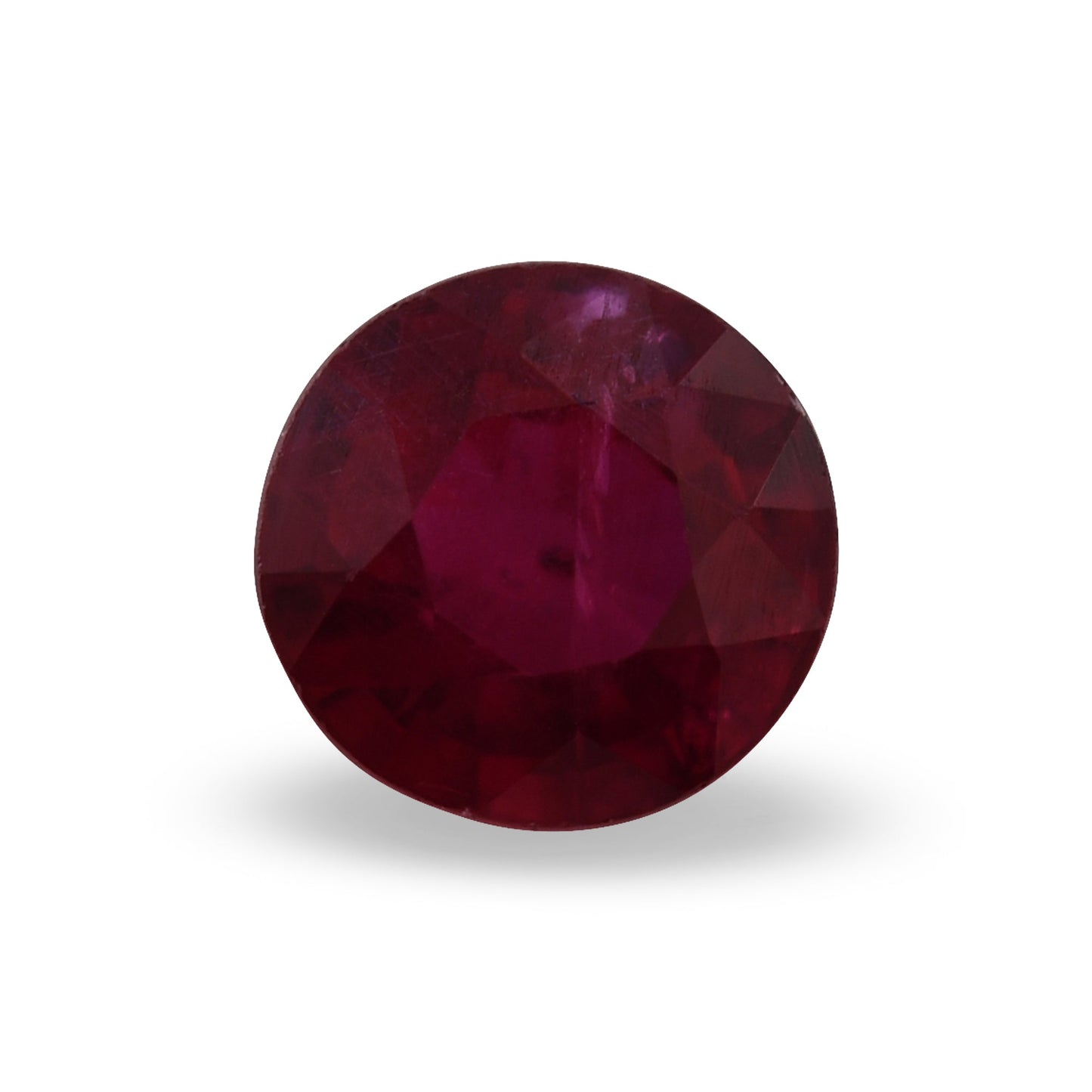 0.79 Carat Red MOZAMBICAN Round Ruby