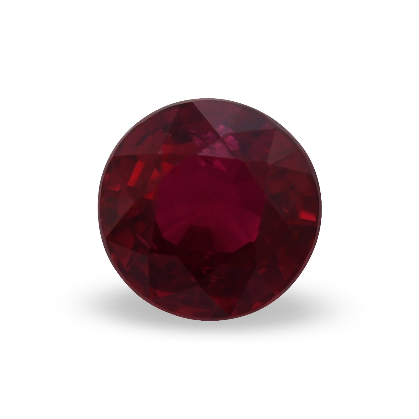 0,74 Karat roter runder Rubin aus Mosambik