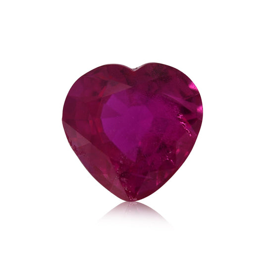 0,48 Karat roter burmesischer Herzrubin