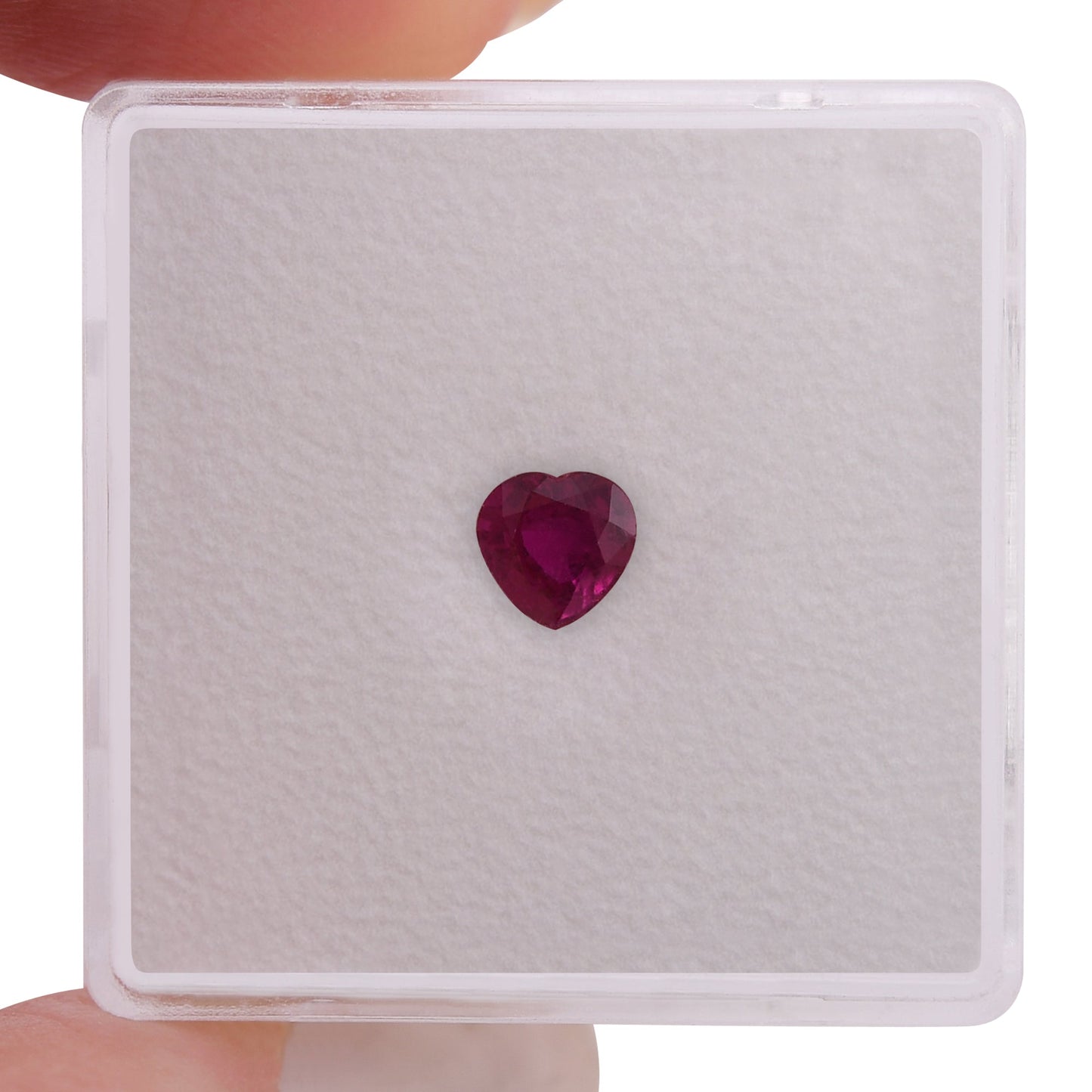 0,48 Karat roter burmesischer Herzrubin