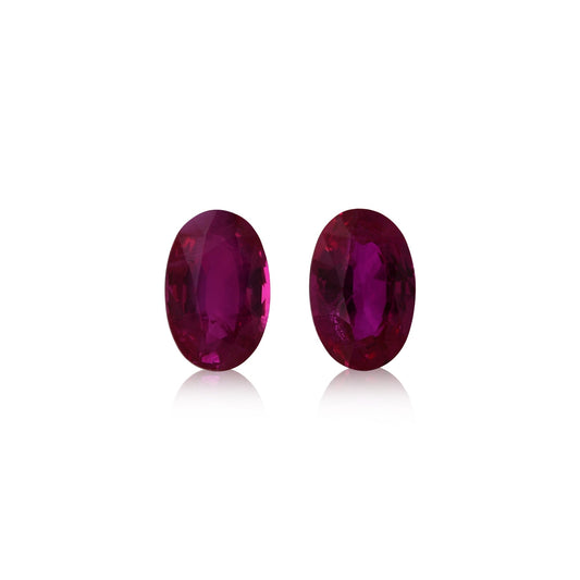 1,09 Karat roter ovaler Rubin aus Burma