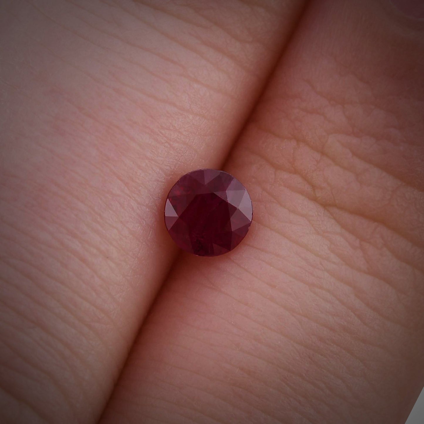 0.50 Carat Red BURMESE Round Ruby