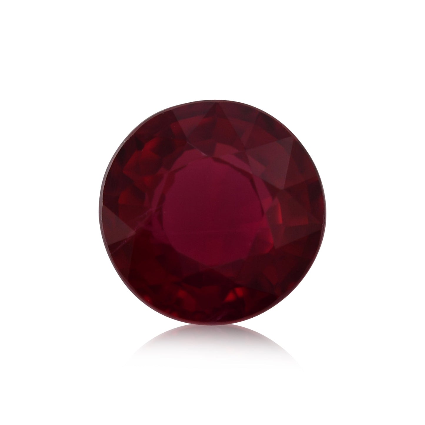 0.61 Carat Red MOZAMBIQUE Round Ruby