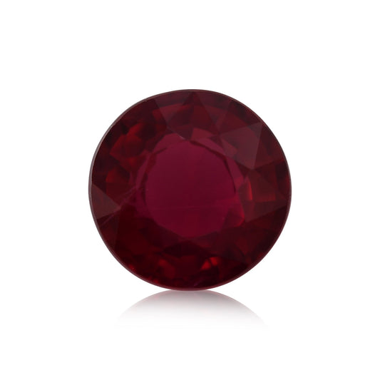 0.61 Carat Red MOZAMBIQUE Round Ruby