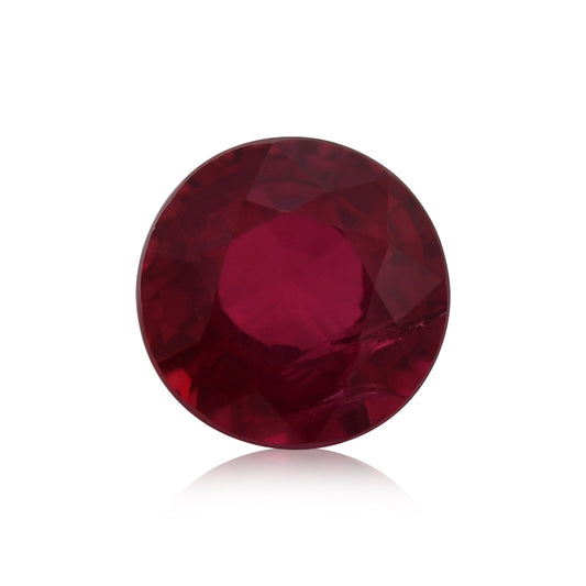 0.68 Carat Red MOZAMBIQUE Round Ruby
