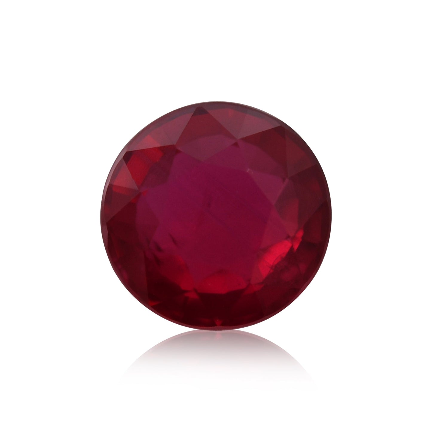 0.64 Carat Red MOZAMBIQUE Round Ruby