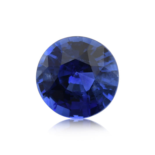 1,50 Karat blauer runder Saphir GWLAB